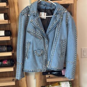 Studded Blue Jean Jacket